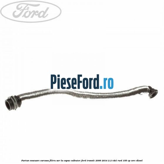 Furtun evacuare carcasa filtru aer, la capac culbutor Ford Transit 2006-2014 2.2 TDCi RWD 155 cp CVRC diesel