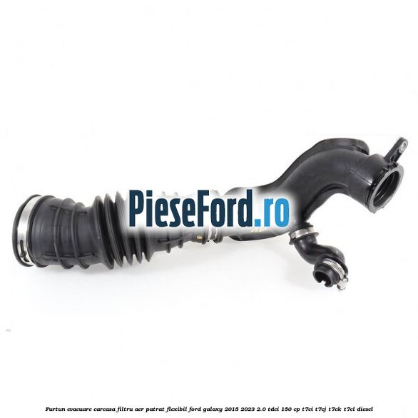 Furtun evacuare carcasa filtru aer patrat flexibil Ford Galaxy 2015-2023 2.0 TDCi 150 cp T7CI, T7CJ, T7CK, T7CL diesel