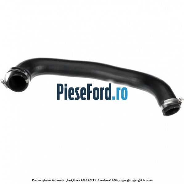 Furtun inferior intercooler Ford Fiesta 2013-2017 1.0 EcoBoost 100 cp Furtun inferior intercooler Ford Fiesta 2013-2017 1.0 EcoBoost 100 cp SFJA, SFJB, SFJC, SFJD benzina