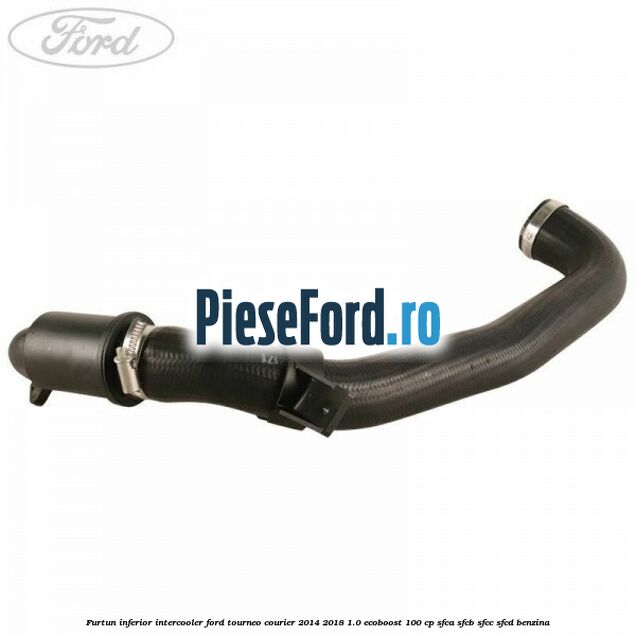 Furtun inferior intercooler Ford Tourneo Courier 2014-2018 1.0 EcoBoost 100 cp SFCA, SFCB, SFCC, SFCD benzina