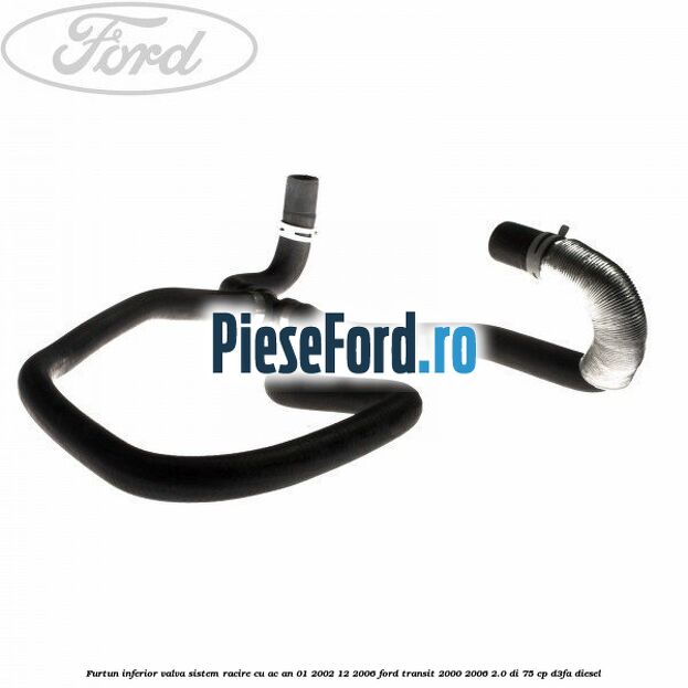Furtun inferior valva sistem racire cu AC an 01/2002-12/2006 Ford Transit 2000-2006 2.0 DI 75 cp D3FA diesel