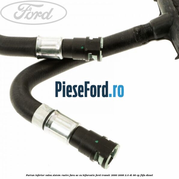 Furtun inferior valva sistem racire fara AC cu bifurcatie Ford Transit 2000-2006 2.0 DI 86 cp Furtun inferior valva sistem racire fara AC cu bifurcatie Ford Transit 2000-2006 2.0 DI 86 cp F3FA diesel