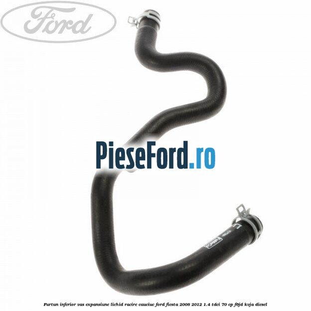 Furtun inferior vas expansiune lichid racire cauciuc Ford Fiesta 2008-2012 1.4 TDCi 70 cp