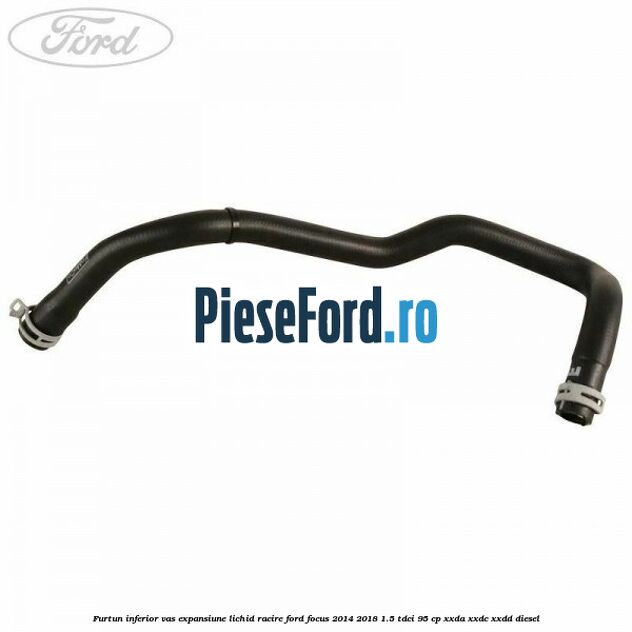 Furtun inferior vas expansiune lichid racire Ford Focus 2014-2018 1.5 TDCi 95 cp XXDA, XXDC, XXDD diesel