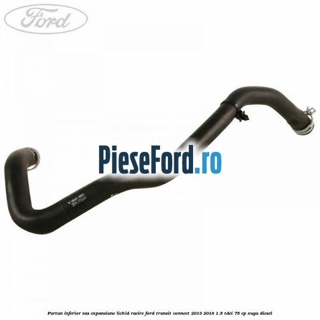 Furtun inferior vas expansiune lichid racire Ford Transit Connect 2013-2018 1.5 TDCi 75 cp XUGA diesel