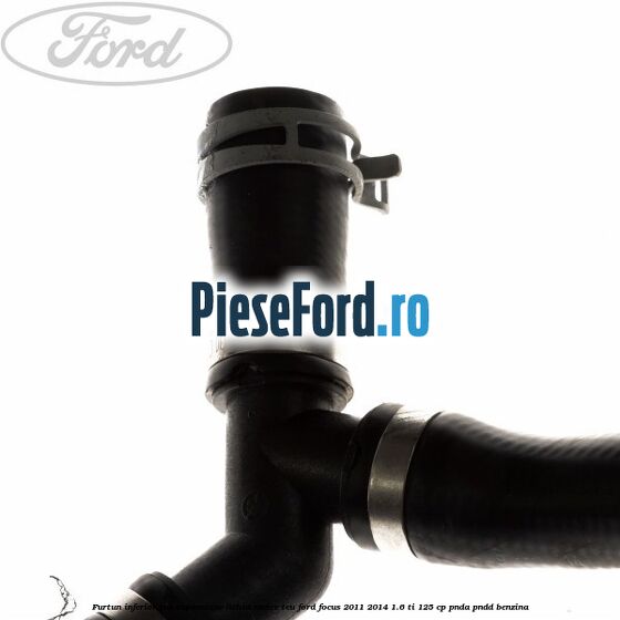 Furtun inferior vas expansiune lichid racire teu Ford Focus 2011-2014 1.6 Ti 125 cp PNDA, PNDD benzina