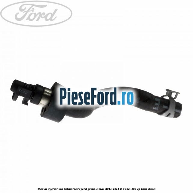 Furtun inferior vas lichid racire Ford Grand C-Max 2011-2015 2.0 TDCi 163 cp TXDB diesel
