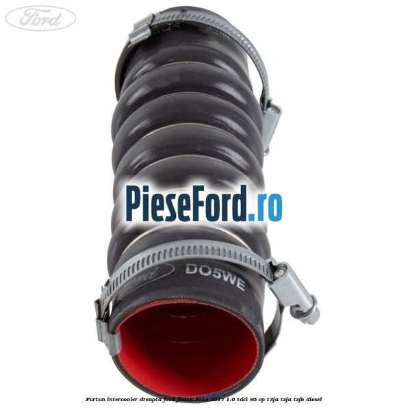 Furtun intercooler dreapta Ford Fiesta 2013-2017 1.6 TDCi 95 cp Furtun intercooler dreapta Ford Fiesta 2013-2017 1.6 TDCi 95 cp T3JA, TZJA, TZJB diesel