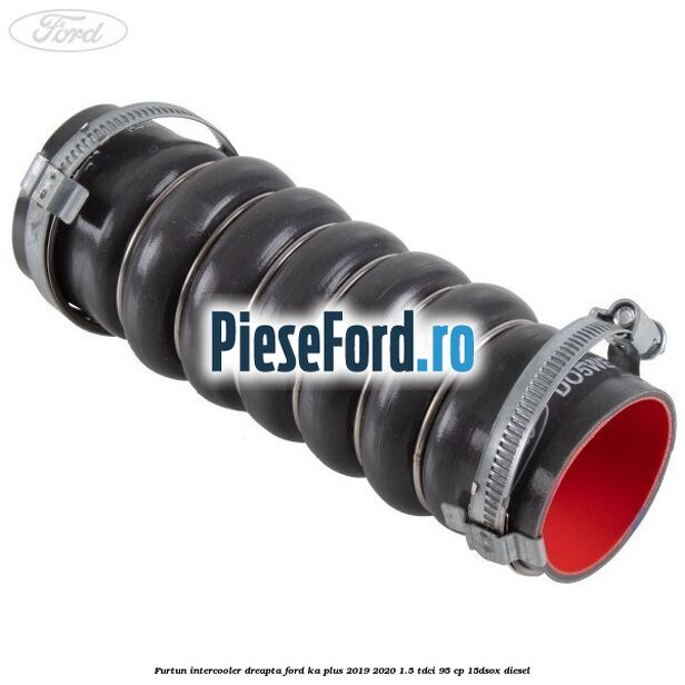 Furtun intercooler dreapta Ford Ka plus 2019-2020 1.5 TDCI 95 cp Furtun intercooler dreapta Ford Ka plus 2019-2020 1.5 TDCI 95 cp 15DSOX diesel