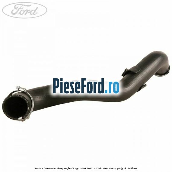 Furtun intercooler dreapta Ford Kuga 2008-2012 2.0 TDCi 4x4 136 cp G6DG, UKDA diesel