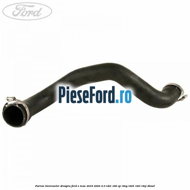 Furtun intercooler dreapta Ford S-Max 2015-2023 2.0 TDCi 180 cp T8CG, T8CH, T8CI, T8CJ diesel