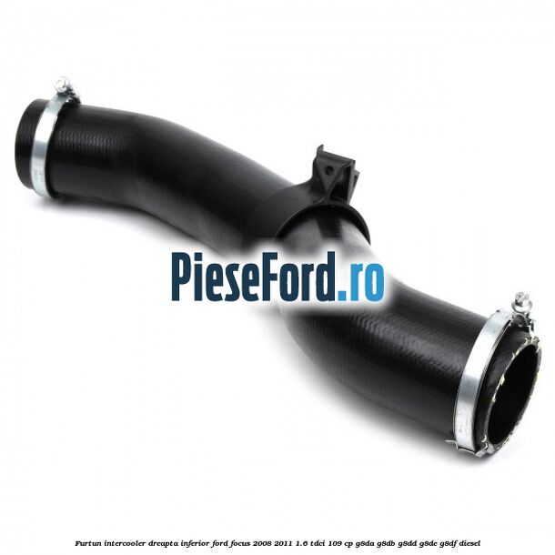 Furtun intercooler dreapta inferior Ford Focus 2008-2011 1.6 TDCi 109 cp Furtun intercooler dreapta inferior Ford Focus 2008-2011 1.6 TDCi 109 cp G8DA, G8DB, G8DD, G8DE, G8DF diesel