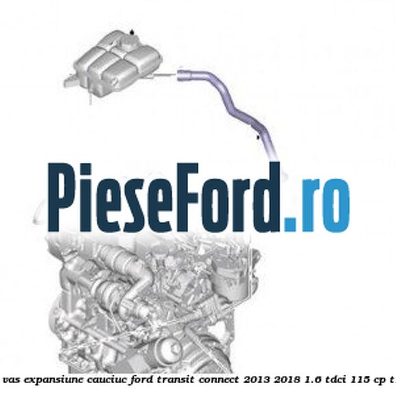 Furtun la vas expansiune, cauciuc Ford Transit Connect 2013-2018 1.6 TDCi 115 cp T1GA diesel