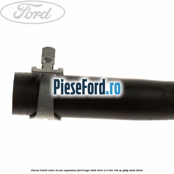 Furtun lichid racire la vas expansiune Ford Kuga 2008-2012 2.0 TDCi 136 cp G6DG, UKDA diesel