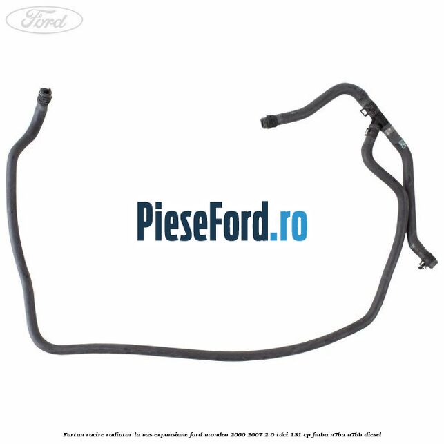 Furtun racire radiator la vas expansiune Ford Mondeo 2000-2007 2.0 TDCi 131 cp FMBA, N7BA, N7BB diesel