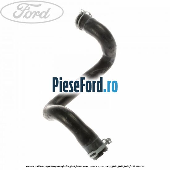 Furtun radiator apa dreapta inferior Ford Focus 1998-2004 1.4 16V 75 cp FXDA, FXDB, FXDC, FXDD benzina
