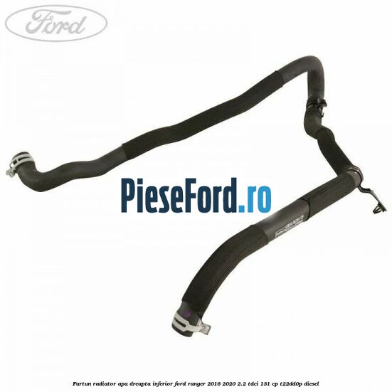 Furtun radiator apa dreapta inferior Ford Ranger 2016-2020 2.2 TDCi 131 cp T22DD0P diesel