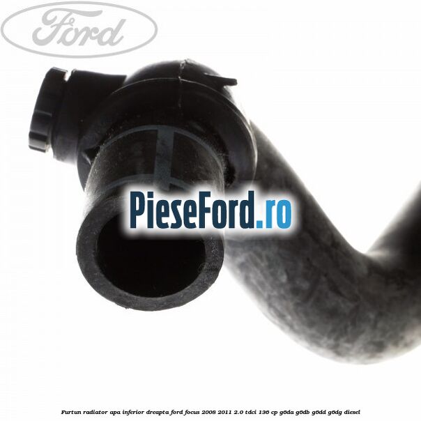 Furtun radiator apa inferior, dreapta Ford Focus 2008-2011 2.0 TDCi 136 cp G6DA, G6DB, G6DD, G6DG diesel