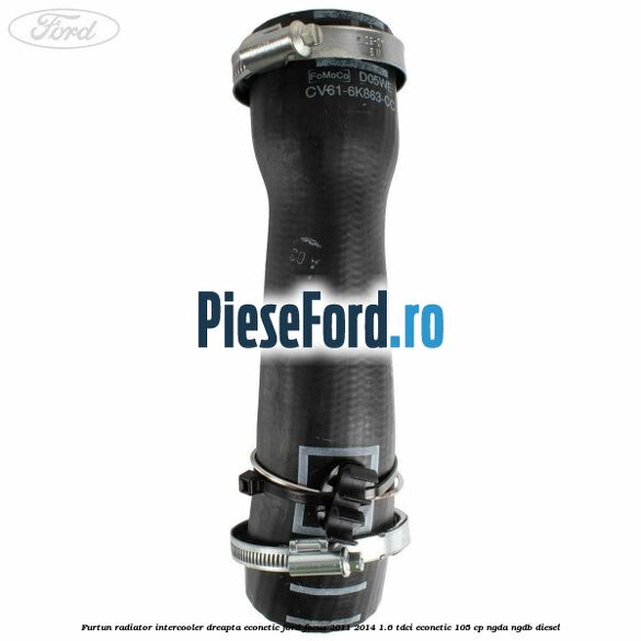 Furtun radiator intercooler dreapta Econetic Ford Focus 2011-2014 1.6 TDCi ECOnetic 105 cp NGDA, NGDB diesel