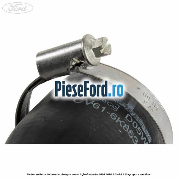 Furtun radiator intercooler dreapta Econetic Ford Mondeo 2014-2018 1.5 TDCi 120 cp UGCC, XUCA diesel