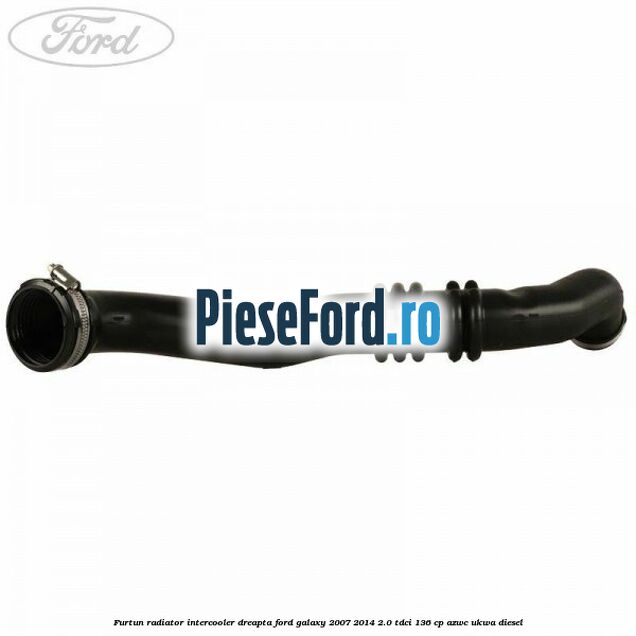 Furtun radiator intercooler dreapta Ford Galaxy 2007-2014 2.0 TDCi 136 cp AZWC, UKWA diesel