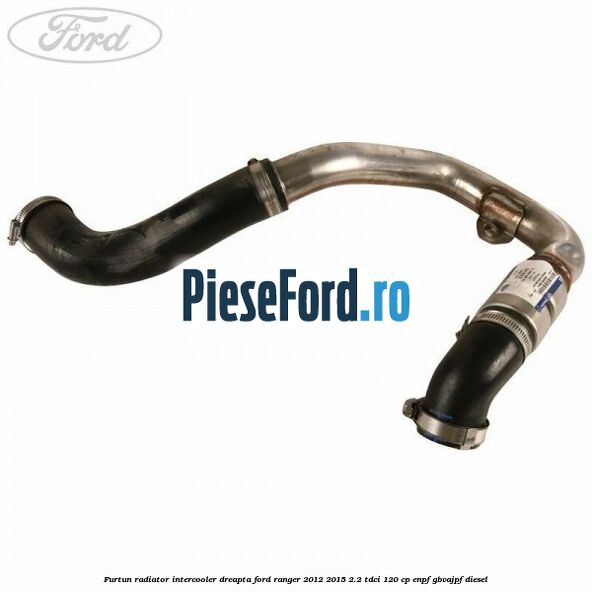 Furtun radiator intercooler dreapta Ford Ranger 2012-2015 2.2 TDCi 120 cp Furtun radiator intercooler dreapta Ford Ranger 2012-2015 2.2 TDCi 120 cp ENPF, GBVAJPF diesel
