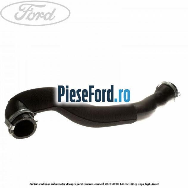 Furtun radiator intercooler dreapta Ford Tourneo Connect 2013-2018 1.6 TDCi 95 cp TZGA, TZGB diesel