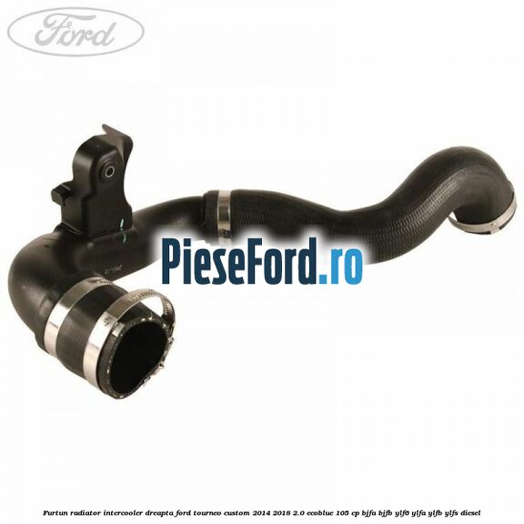 Furtun radiator intercooler dreapta Ford Tourneo Custom 2014-2018 2.0 EcoBlue 105 cp BJFA, BJFB, YLF6, YLFA, YLFB, YLFS diesel