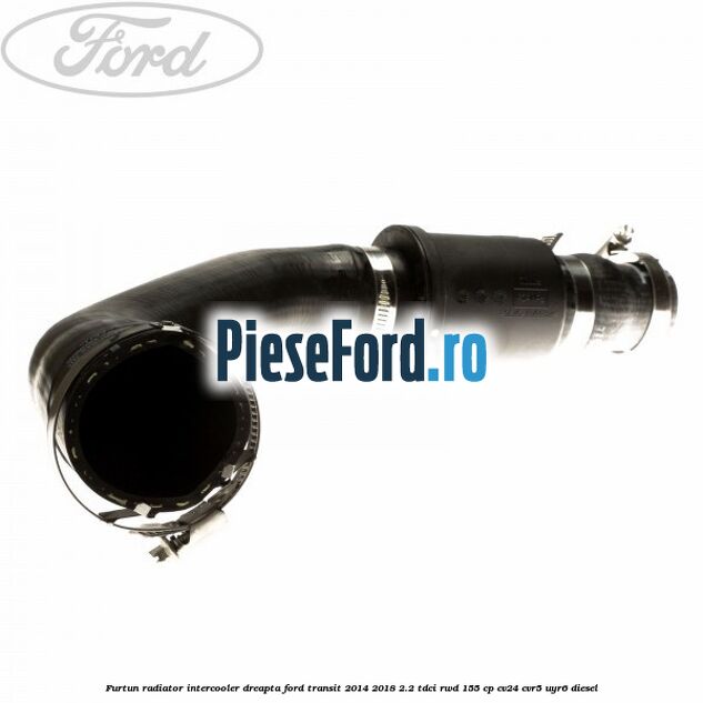 Furtun radiator intercooler dreapta Ford Transit 2014-2018 2.2 TDCi RWD 155 cp Furtun radiator intercooler dreapta Ford Transit 2014-2018 2.2 TDCi RWD 155 cp CV24, CVR5, UYR6 diesel