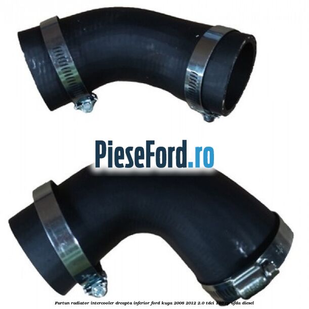 Furtun radiator intercooler dreapta inferior Ford Kuga 2008-2012 2.0 TDCI 140 cp Furtun radiator intercooler dreapta inferior Ford Kuga 2008-2012 2.0 TDCI 140 cp UFDA diesel