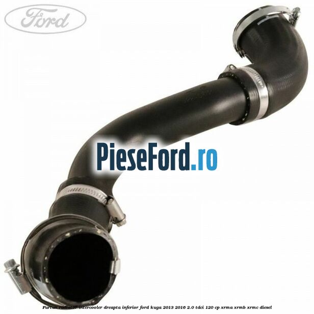 Furtun radiator intercooler dreapta inferior Ford Kuga 2013-2016 2.0 TDCi 120 cp XRMA, XRMB, XRMC diesel