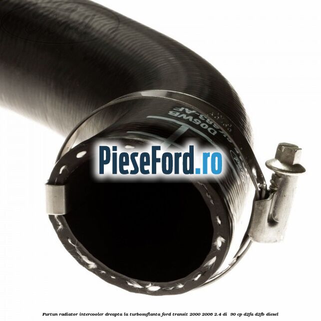 Furtun radiator intercooler dreapta la turbosuflanta Ford Transit 2000-2006 2.4 DI 90 cp Furtun radiator intercooler dreapta la turbosuflanta Ford Transit 2000-2006 2.4 DI 90 cp D2FA, D2FB diesel