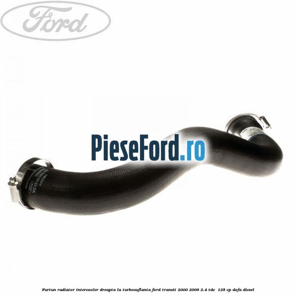 Furtun radiator intercooler dreapta la turbosuflanta Ford Transit 2000-2006 2.4 TDE  125 cp DOFA diesel