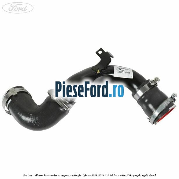 Furtun radiator intercooler stanga Econetic Ford Focus 2011-2014 1.6 TDCi ECOnetic 105 cp NGDA, NGDB diesel
