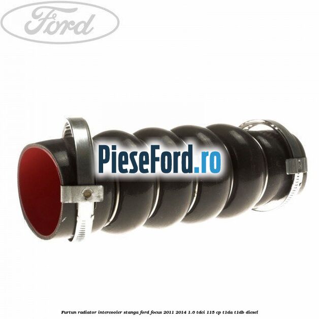 Furtun radiator intercooler stanga Ford Focus 2011-2014 1.6 TDCi 115 cp T1DA, T1DB diesel