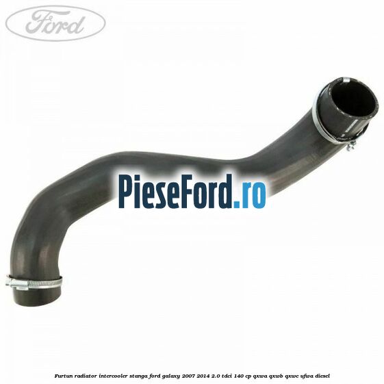 Furtun radiator intercooler stanga Ford Galaxy 2007-2014 2.0 TDCi 140 cp QXWA, QXWB, QXWC, UFWA diesel
