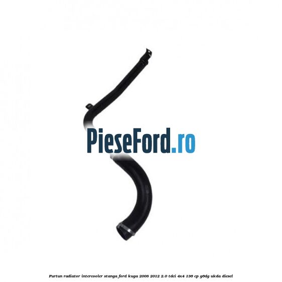 Furtun radiator intercooler stanga Ford Kuga 2008-2012 2.0 TDCi 4x4 136 cp G6DG, UKDA diesel