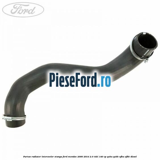 Furtun radiator intercooler stanga Ford Mondeo 2008-2014 2.0 TDCi 140 cp QXBA, QXBB, UFBA, UFBB diesel