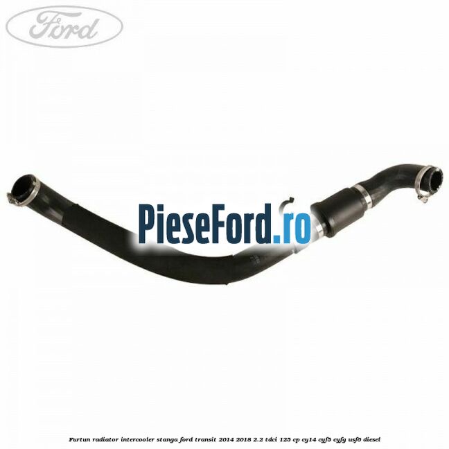 Furtun radiator intercooler stanga Ford Transit 2014-2018 2.2 TDCi 125 cp