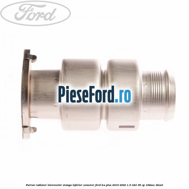 Furtun radiator intercooler stanga inferior, conector Ford Ka plus 2019-2020 1.5 TDCI 95 cp 15DSOX diesel