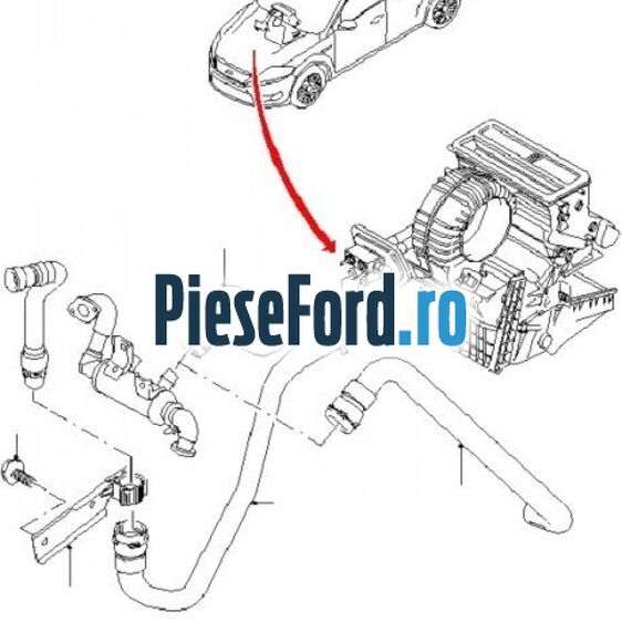 Furtun retur vaporizator Ford Mondeo 2008-2014 1.8 TDCi 125 cp Furtun retur vaporizator Ford Mondeo 2008-2014 1.8 TDCi 125 cp KHBA, QYBA diesel