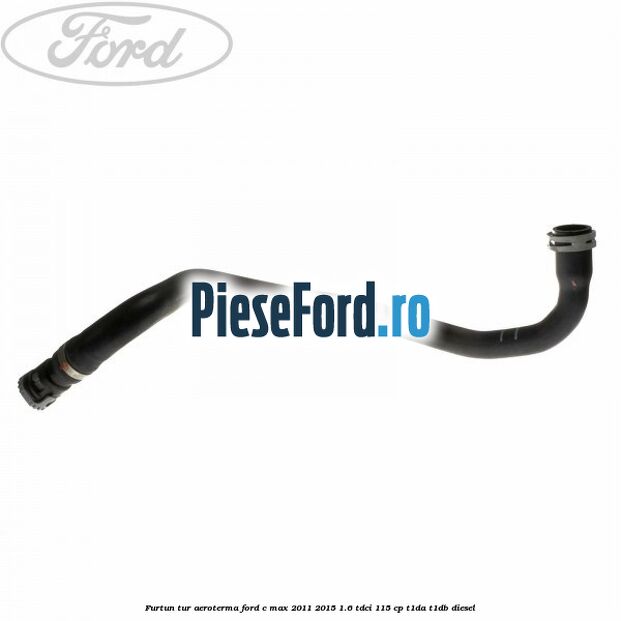 Furtun tur aeroterma Ford C-Max 2011-2015 1.6 TDCi 115 cp T1DA, T1DB diesel