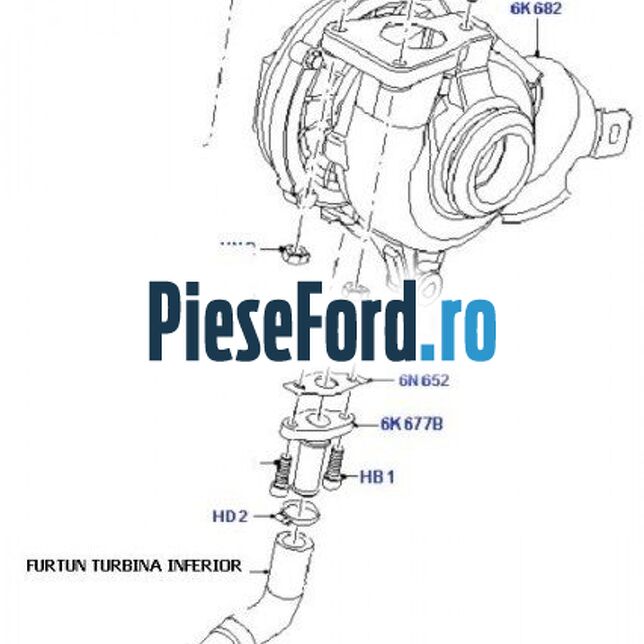 Furtun ulei retur turbosuflanta Ford Focus 2008-2011 2.0 TDCi 110 cp Furtun ulei retur turbosuflanta Ford Focus 2008-2011 2.0 TDCi 110 cp IXDA diesel