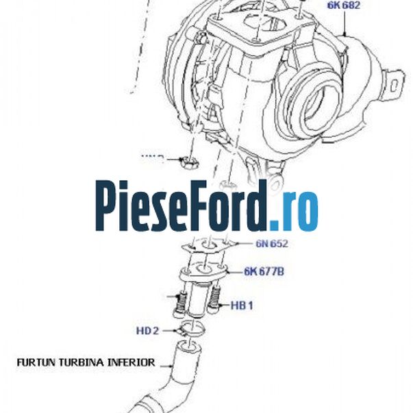 Furtun ulei retur turbosuflanta Ford S-Max 2007-2014 2.0 TDCi 130 cp Furtun ulei retur turbosuflanta Ford S-Max 2007-2014 2.0 TDCi 130 cp AZWA diesel