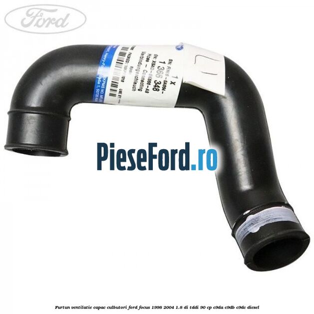 Furtun ventilatie capac culbutori Ford Focus 1998-2004 1.8 DI/TDDi 90 cp C9DA, C9DB, C9DC diesel