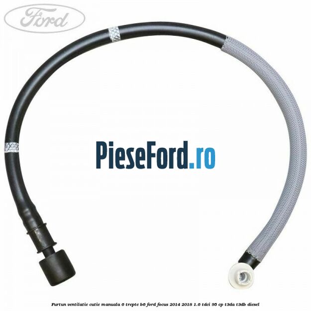 Furtun ventilatie cutie manuala 6 trepte B6 Ford Focus 2014-2018 1.6 TDCi 95 cp T3DA, T3DB diesel