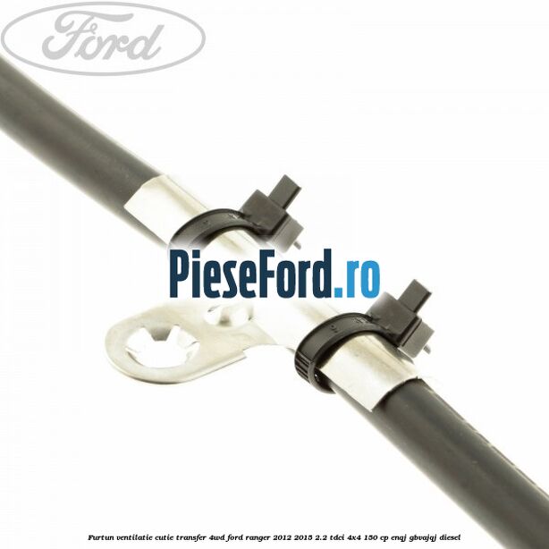 Furtun ventilatie cutie transfer 4WD Ford Ranger 2012-2015 2.2 TDCi 4x4 150 cp ENQJ, GBVAJQJ diesel