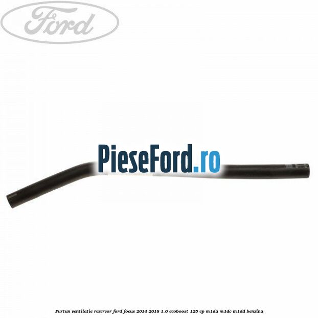 Furtun ventilatie rezervor Ford Focus 2014-2018 1.0 EcoBoost 125 cp M1DA, M1DC, M1DD benzina