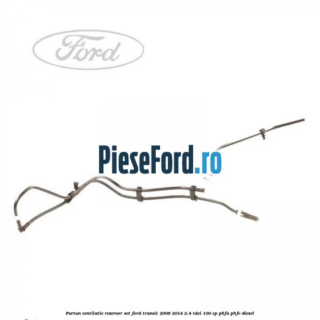 Furtun ventilatie rezervor set Ford Transit 2006-2014 2.4 TDCi 100 cp PHFA, PHFC diesel