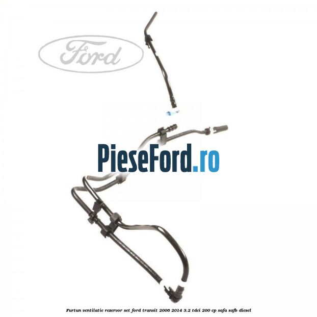 Furtun ventilatie rezervor set Ford Transit 2006-2014 3.2 TDCi 200 cp SAFA, SAFB diesel